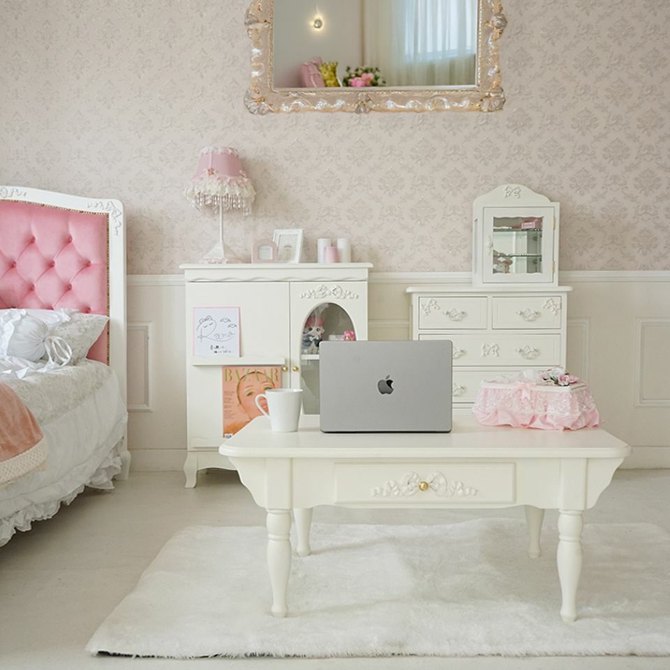 姫系 センターテーブル ローテーブル 引き出し付き 画像18