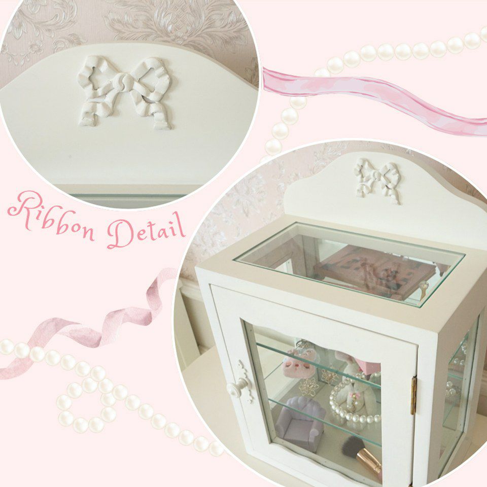 姫系 ガラスショーケース アクセサリー収納 画像6