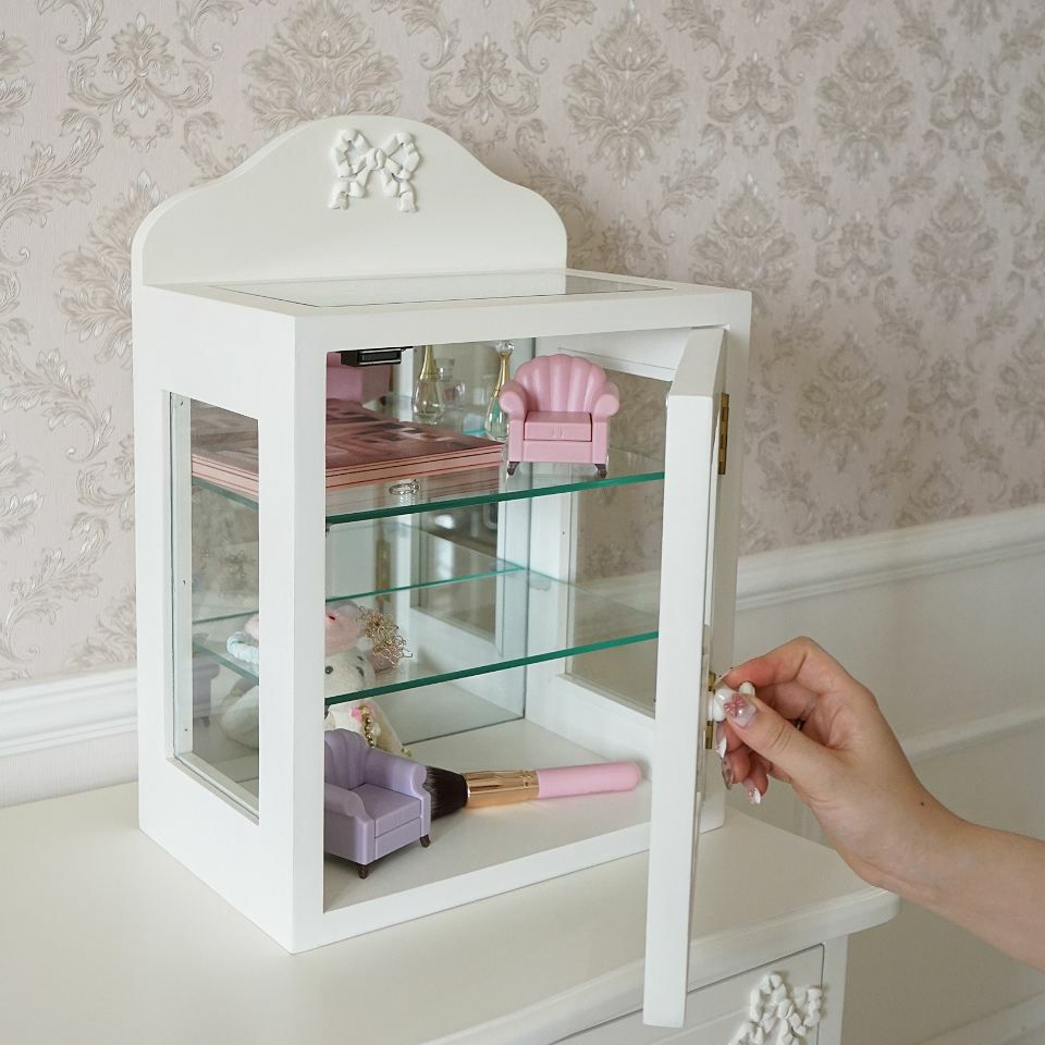 姫系 ガラスショーケース アクセサリー収納 画像9