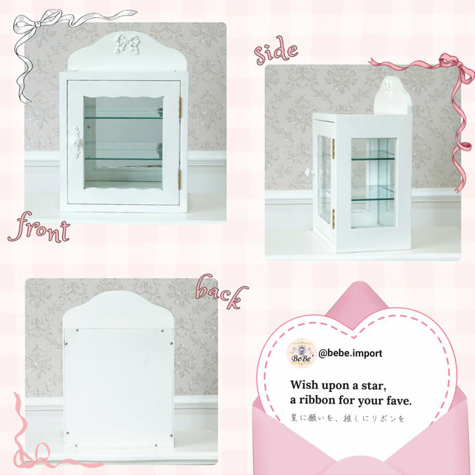 姫系 ガラスショーケース アクセサリー収納 画像15