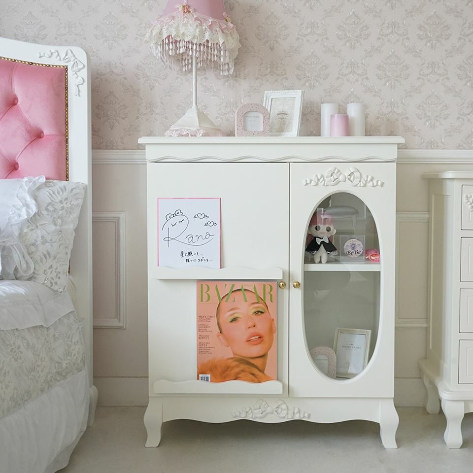 姫系キャビネット 推し活収納 ロココ調チェスト 画像4