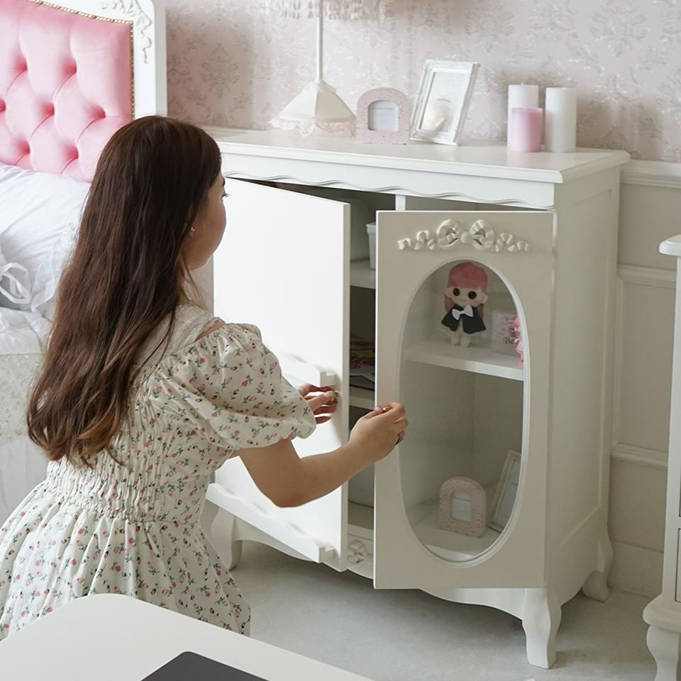 姫系キャビネット 推し活収納 ロココ調チェスト 画像8