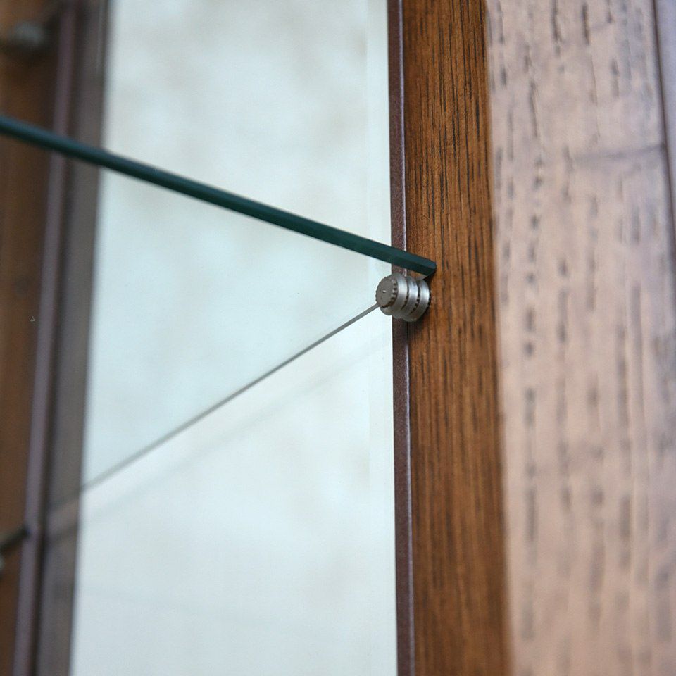 アンティーク調 ショーケース 英国調 キャビネット オーク材 飾り棚 画像10