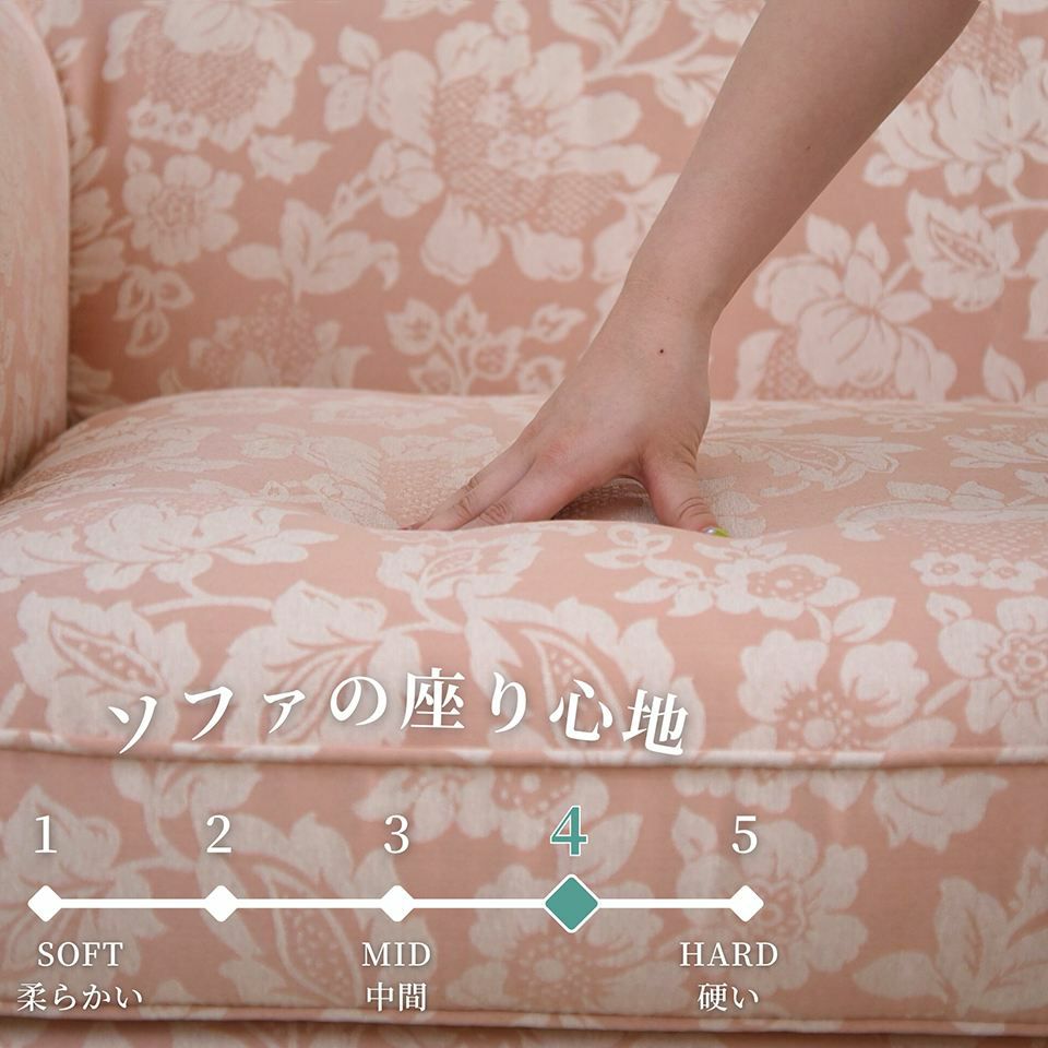 ヨーロピアン クラシック ロココ調 3人掛けソファ 3Pソファ 画像15