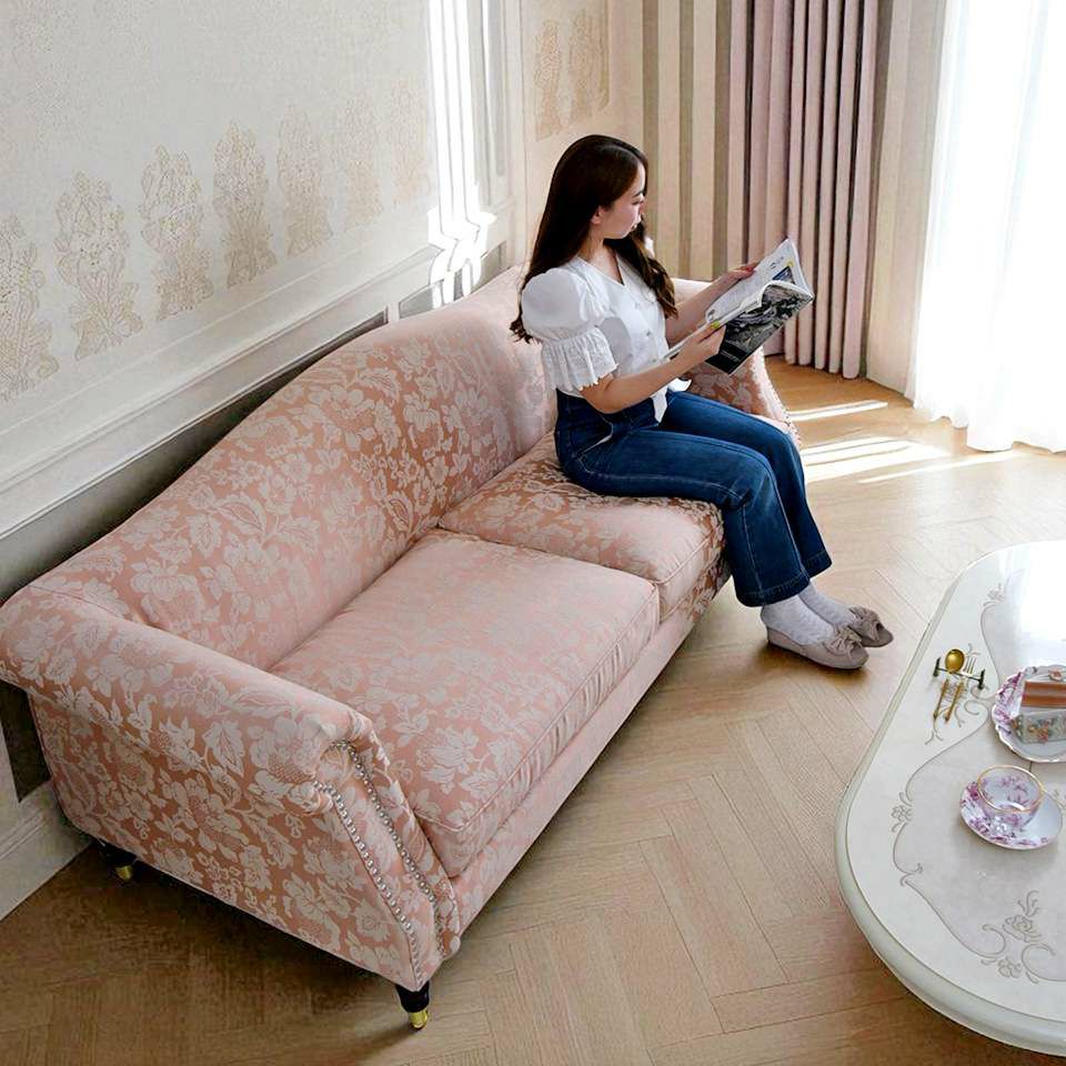 ヨーロピアン クラシック 姫系 ロココ調 3人掛けソファ 3Pソファ 画像5