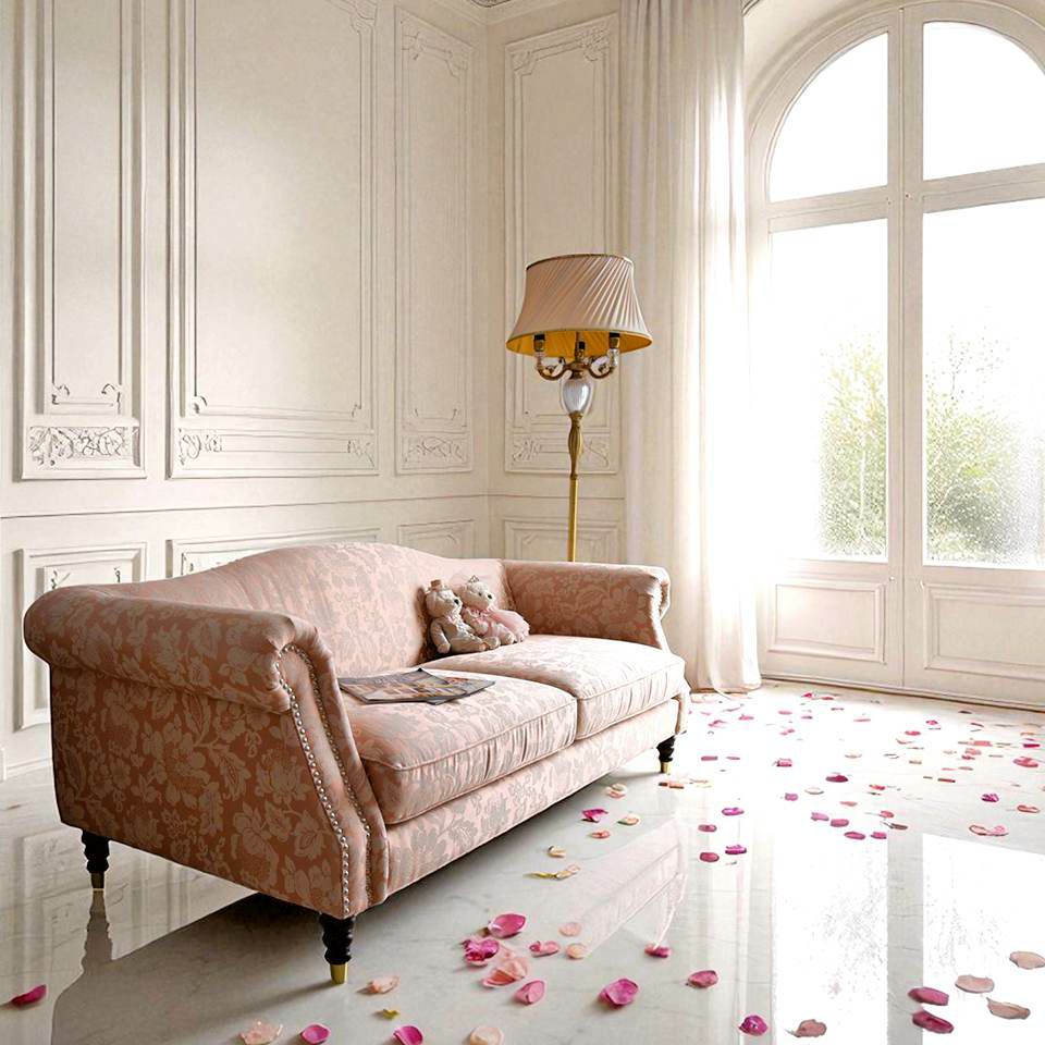 ヨーロピアン クラシック 姫系 ロココ調 3人掛けソファ 3Pソファ 画像13