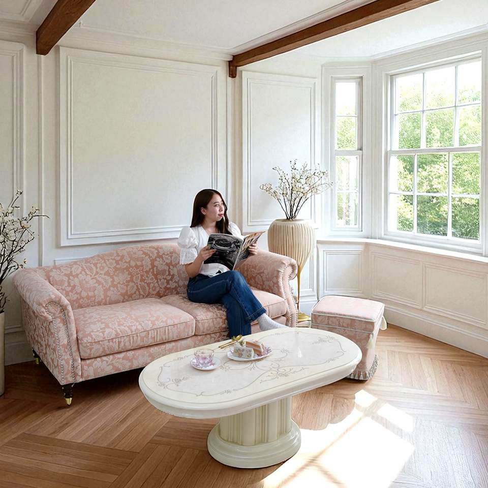 ヨーロピアン クラシック 姫系 ロココ調 3人掛けソファ 3Pソファ 画像18