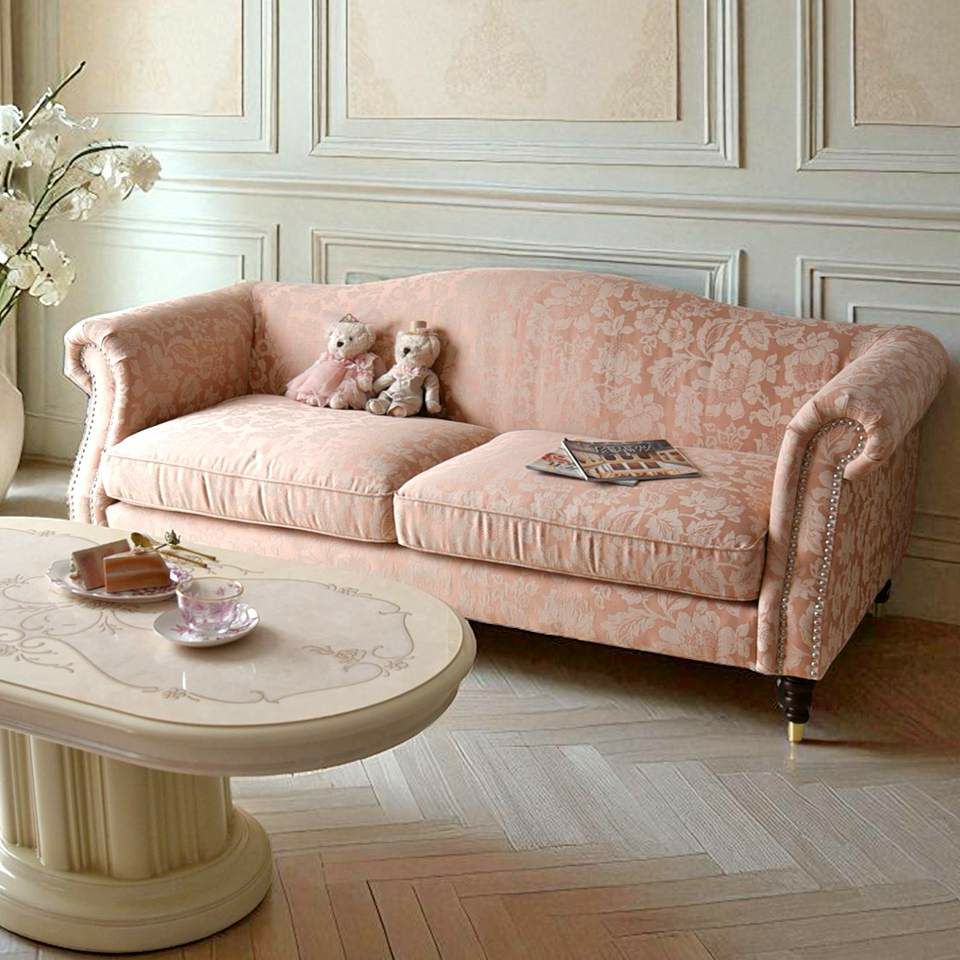 ヨーロピアン クラシック 姫系 ロココ調 3人掛けソファ 3Pソファ 画像19