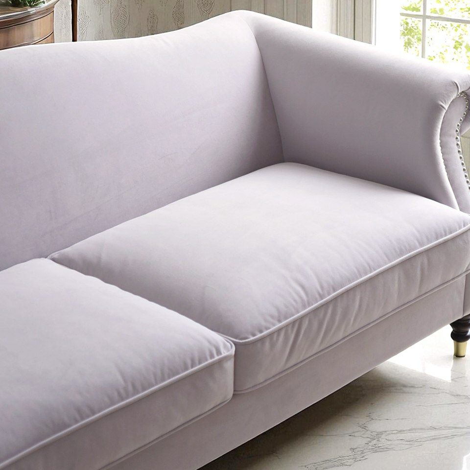 ヨーロピアン クラシック ロココ調 3人掛けソファ 3Pソファ ベルベット 画像8