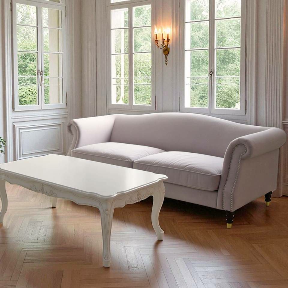 ヨーロピアン クラシック ロココ調 3人掛けソファ 3Pソファ ベルベット 画像18