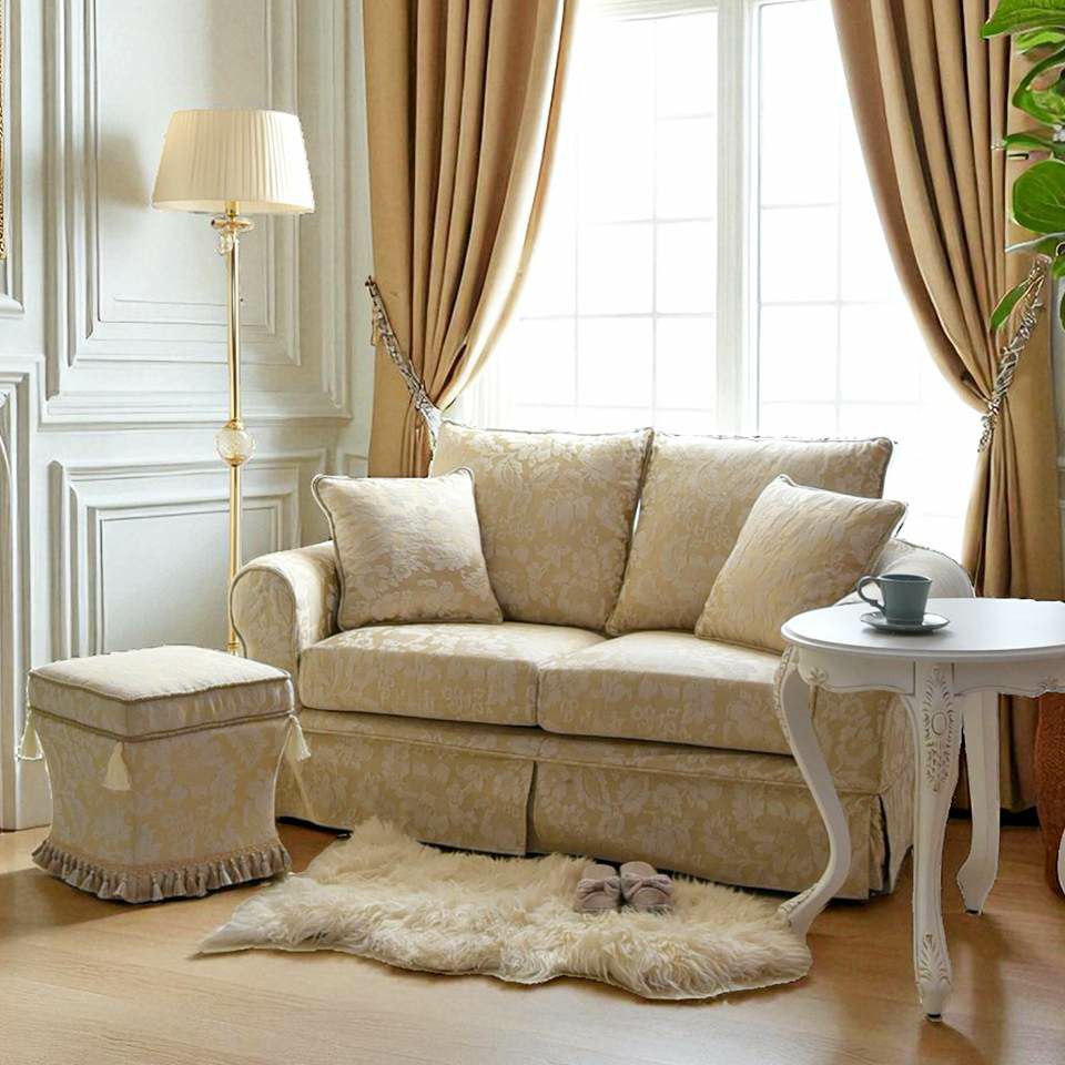 ヨーロピアン アンティーク調 タッセル付き スツール 画像3