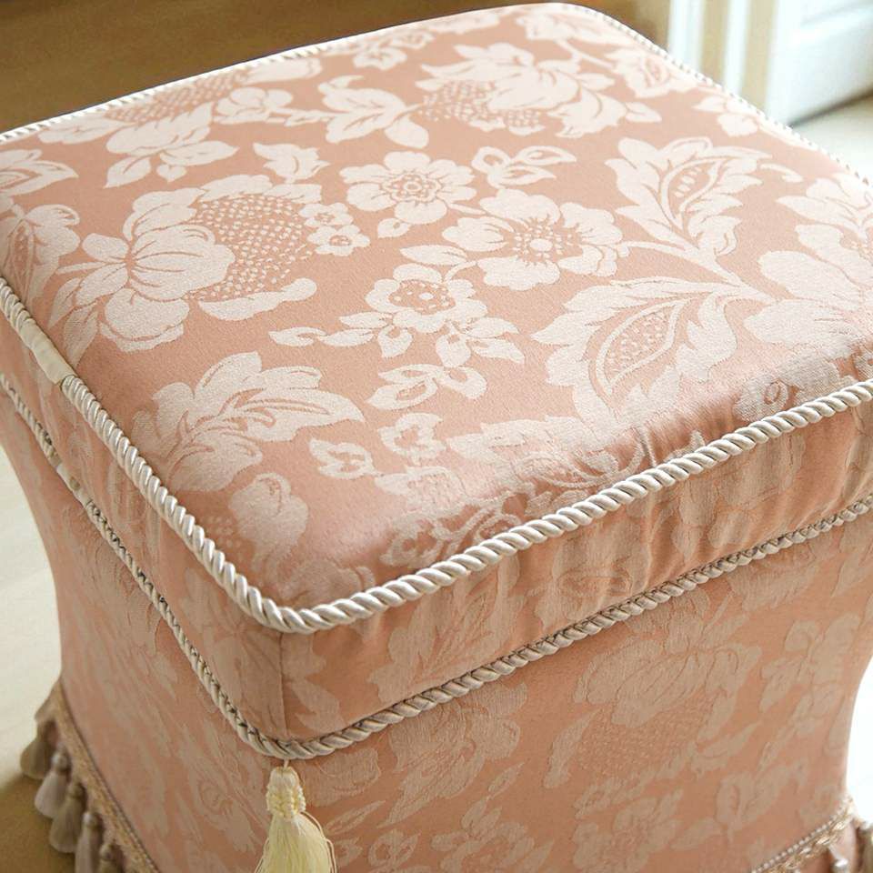 ヨーロピアン ロココ調 姫系 タッセル付き スツール 画像5