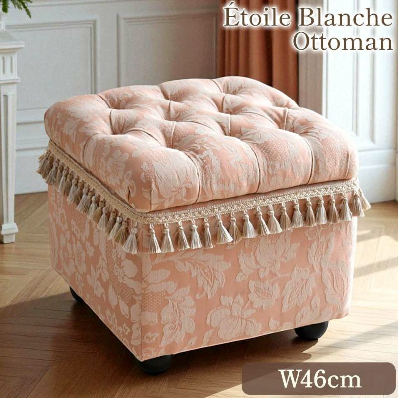 ヨーロピアン ロココ調 姫系 収納付き スツール 画像1サムネイル