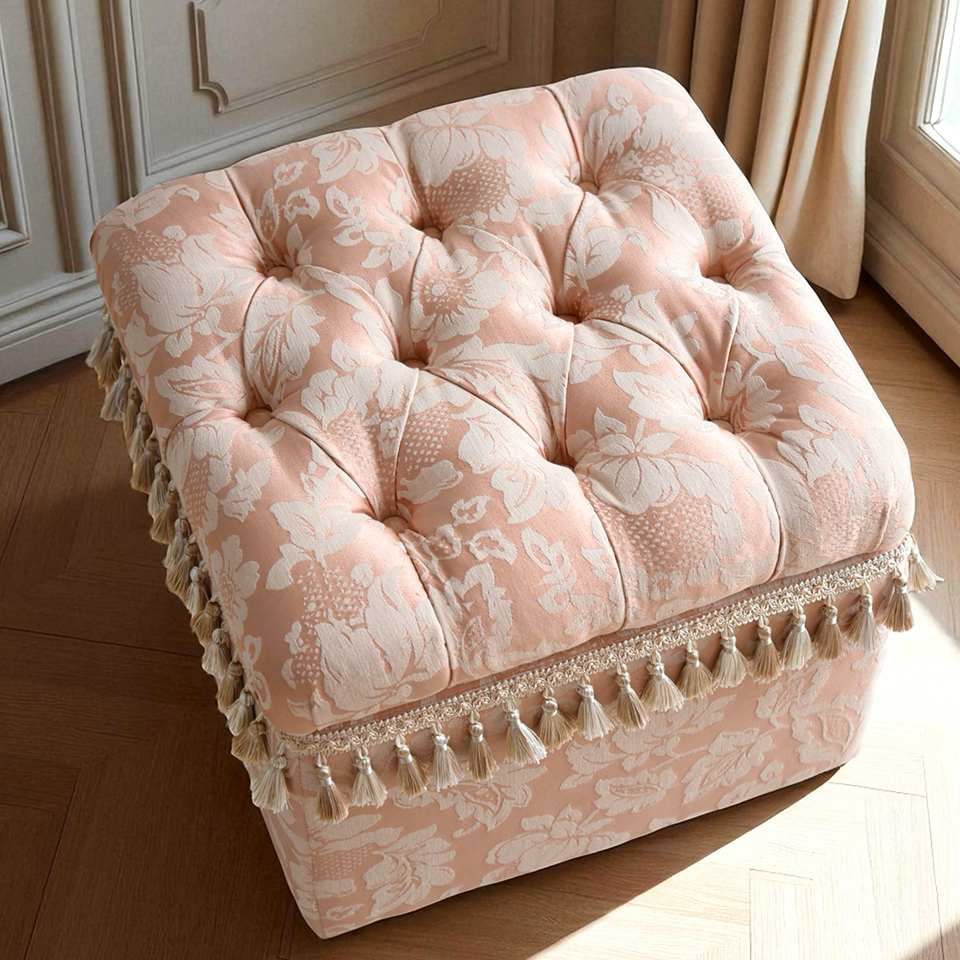 ヨーロピアン ロココ調 姫系 収納付き スツール 画像5