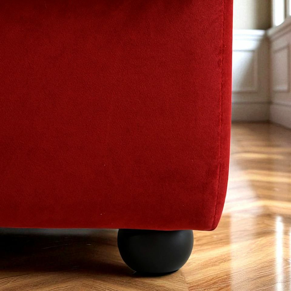 アンティーク調 クラシック ベルベット タッセル付 収納スツール 画像9