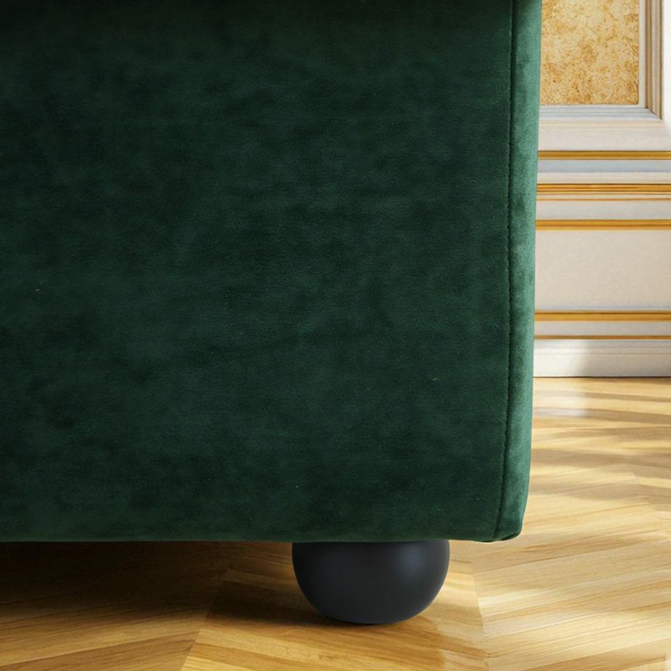 アンティーク調 クラシック ベルベット タッセル付 収納スツール 画像9