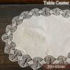 テーブルセンター オーバル テーブルリネン 敷物 レース 画像1サムネイル