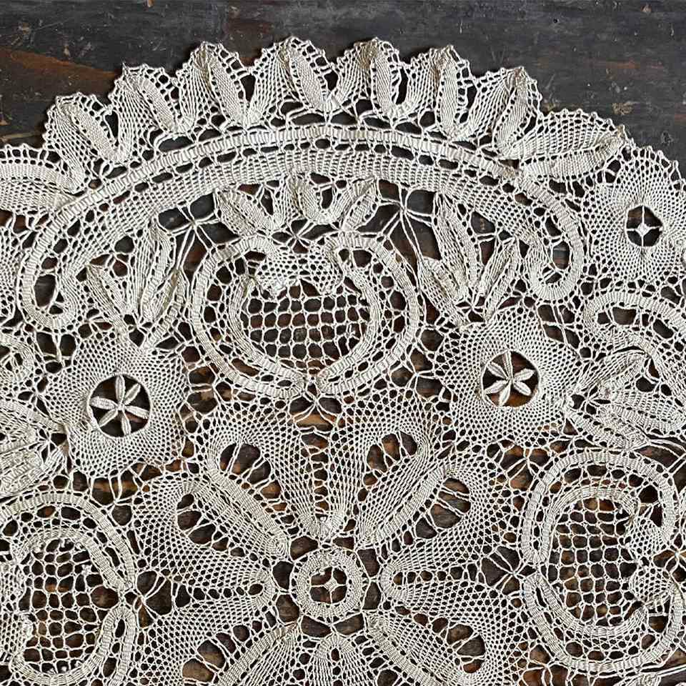 ドイリー ラウンド 敷物 花瓶敷 テーブルリネン レース 画像3