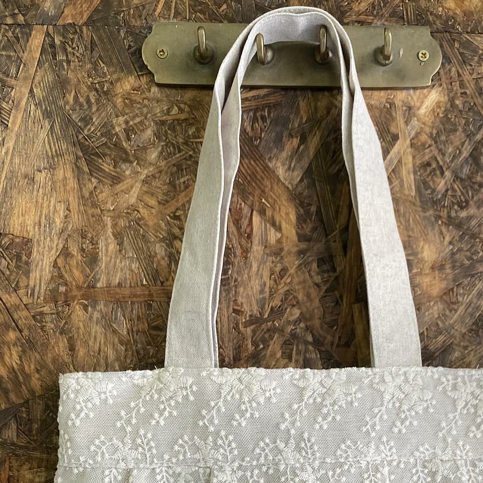 手提げバッグ バッグ 鞄 トートバッグ サブバッグ レース 画像4