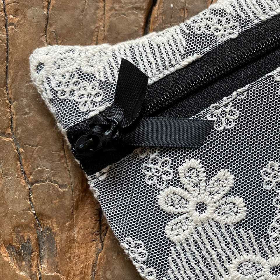 キャットポーチ ポーチ 化粧ポーチ 旅行用 レース 画像4