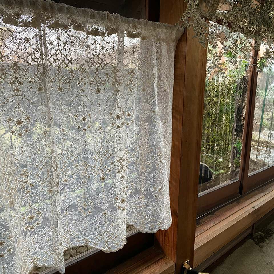 カフェカーテン カーテン 窓用 小窓 目隠し レース 画像4