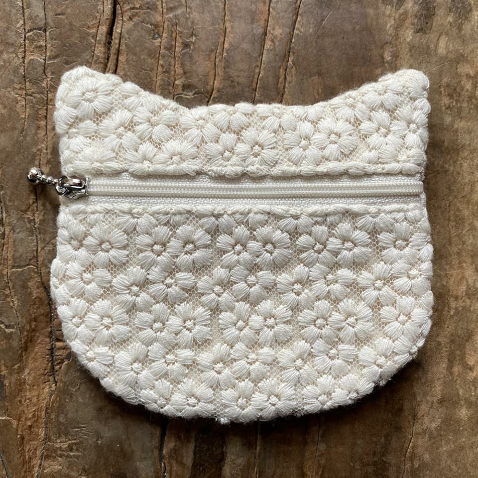 キャットポーチ ポーチ 化粧ポーチ 旅行用 レース 画像2