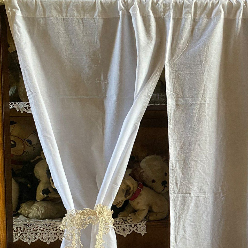 カフェカーテン 暖簾 暖簾 カーテン 目隠し レース 画像2