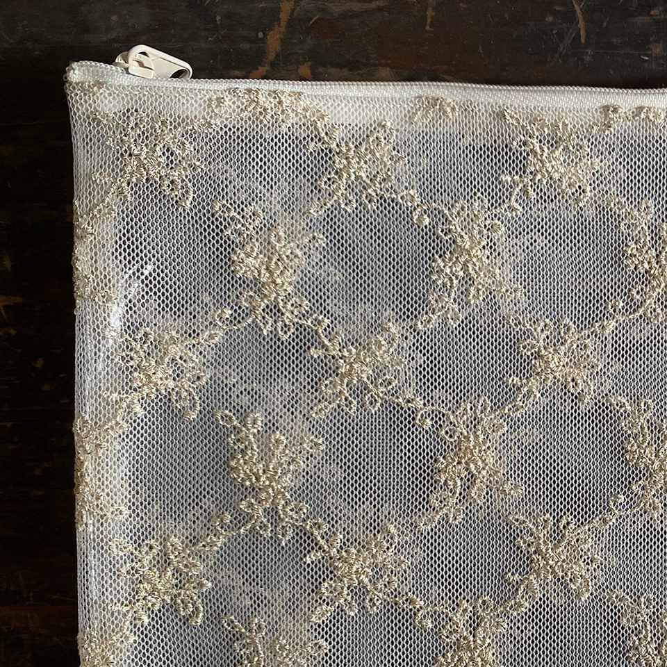 ビニールフラットポーチ ポーチ 化粧ポーチ 旅行用 レース 画像2