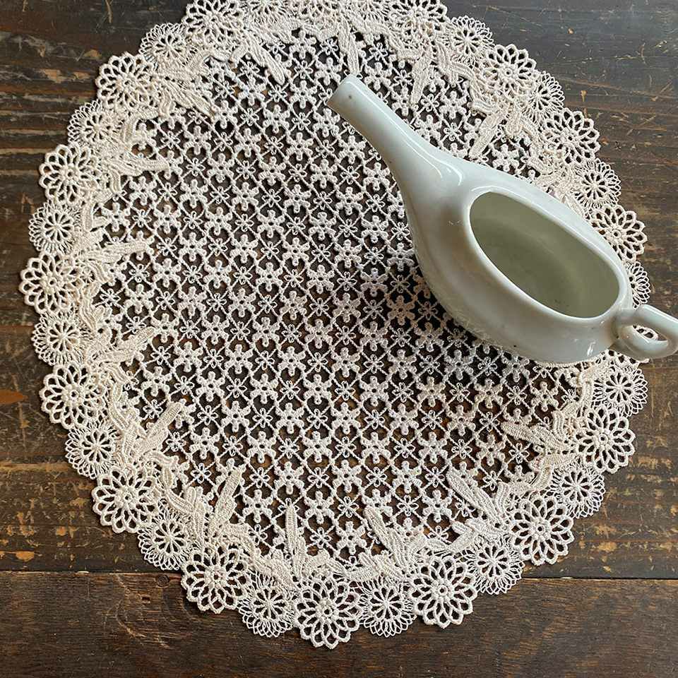 ドイリー ラウンド 敷物 花瓶敷 テーブルリネン レース 画像4