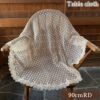 テーブルクロス 90cmRD ラウンド テーブルリネン レース 画像1サムネイル
