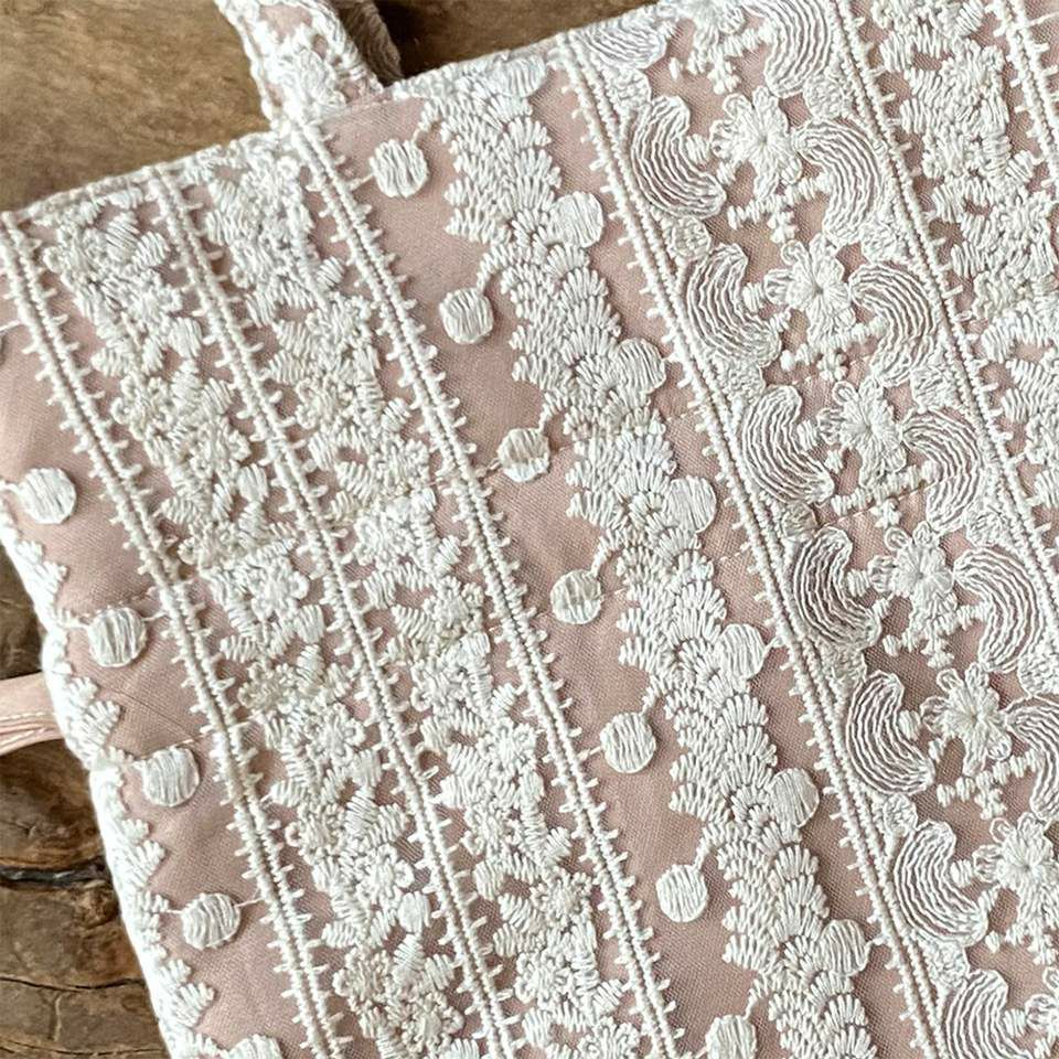 巾着バッグ バッグ 鞄 トートバッグ サブバッグ レース 画像2