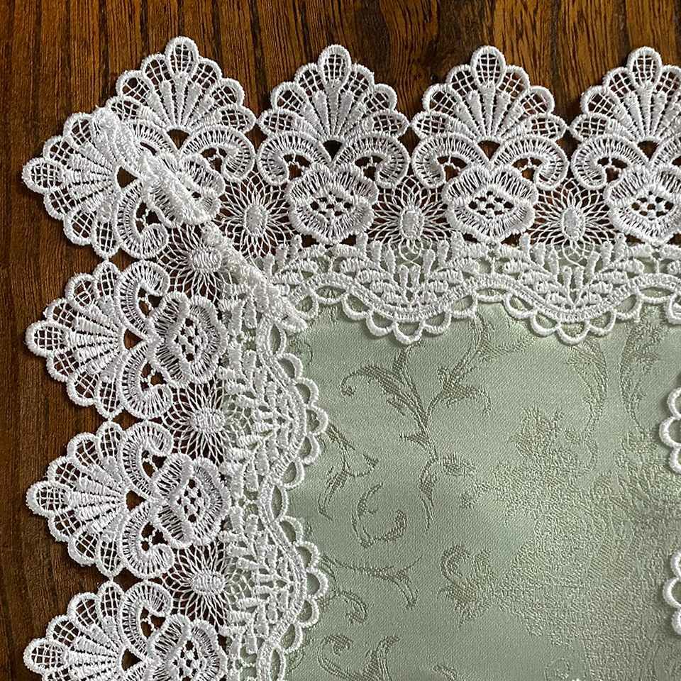 ドイリー 正方形 敷物 花瓶敷 テーブルリネン レース 画像2