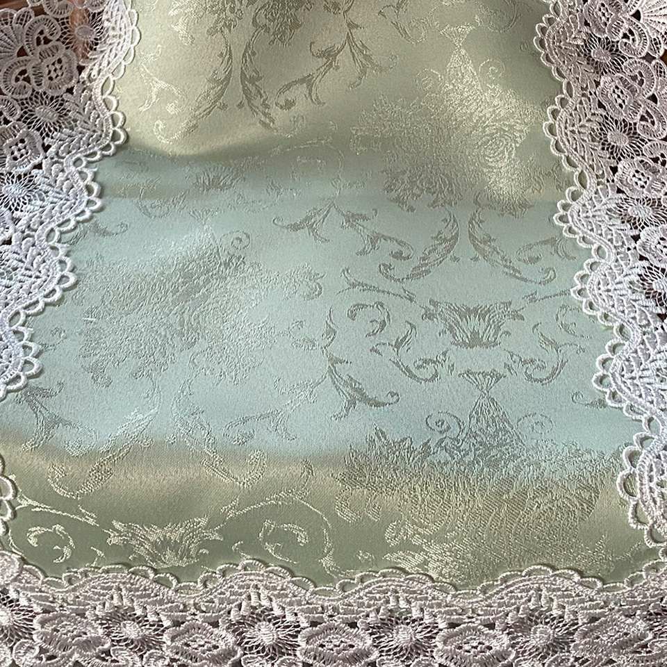 テーブルセンター 長方形 テーブルリネン 敷物 レース 画像3