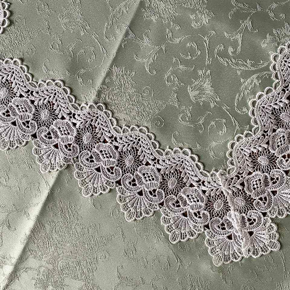 テーブルクロス ラウンド テーブルリネン レース 画像3