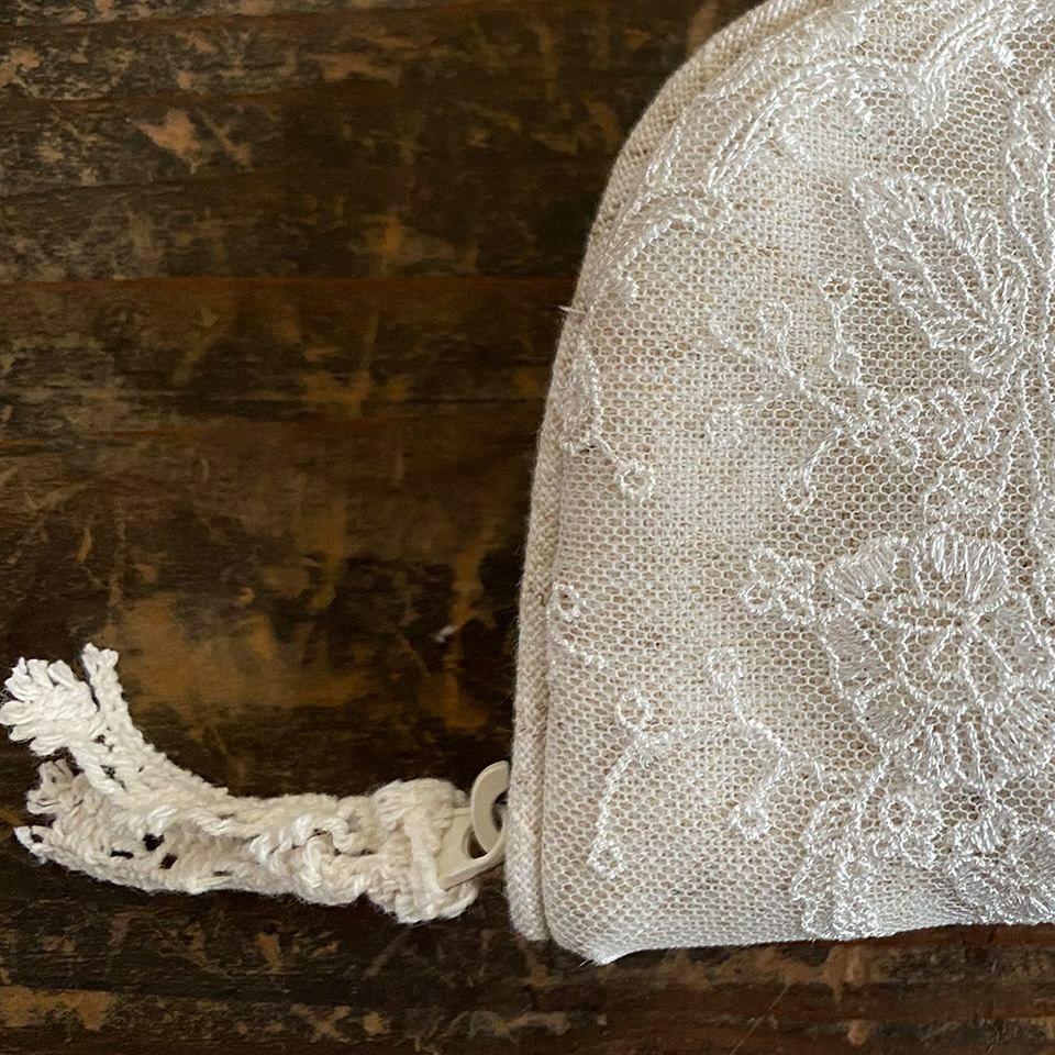 アクセサリーポーチ ポーチ 化粧ポーチ 旅行用 レース 画像3