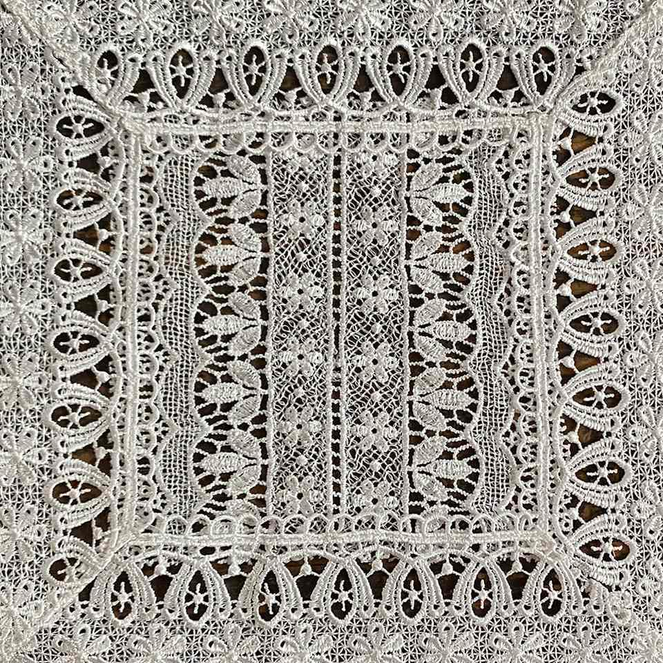 ドイリー 正方形 敷物 花瓶敷 テーブルリネン ギュピールレース 画像3