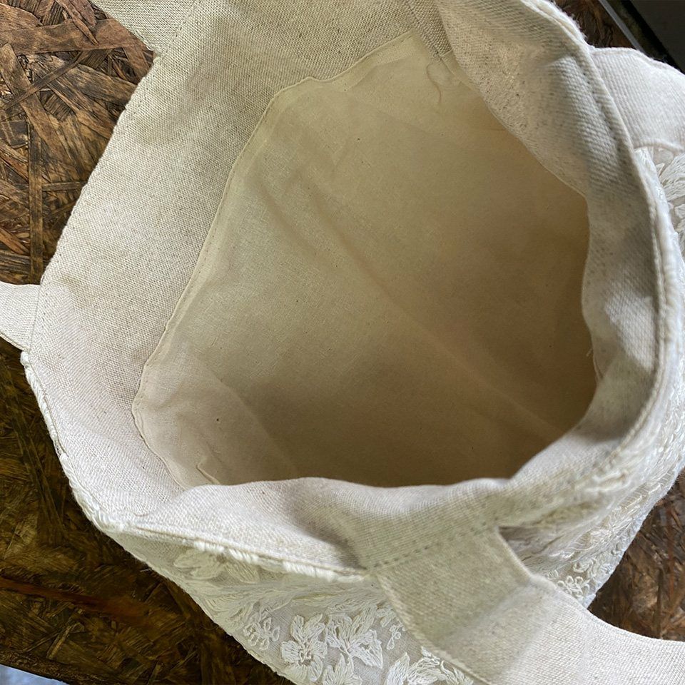 手提げバッグ バッグ 鞄 トートバッグ サブバッグ レース 画像2