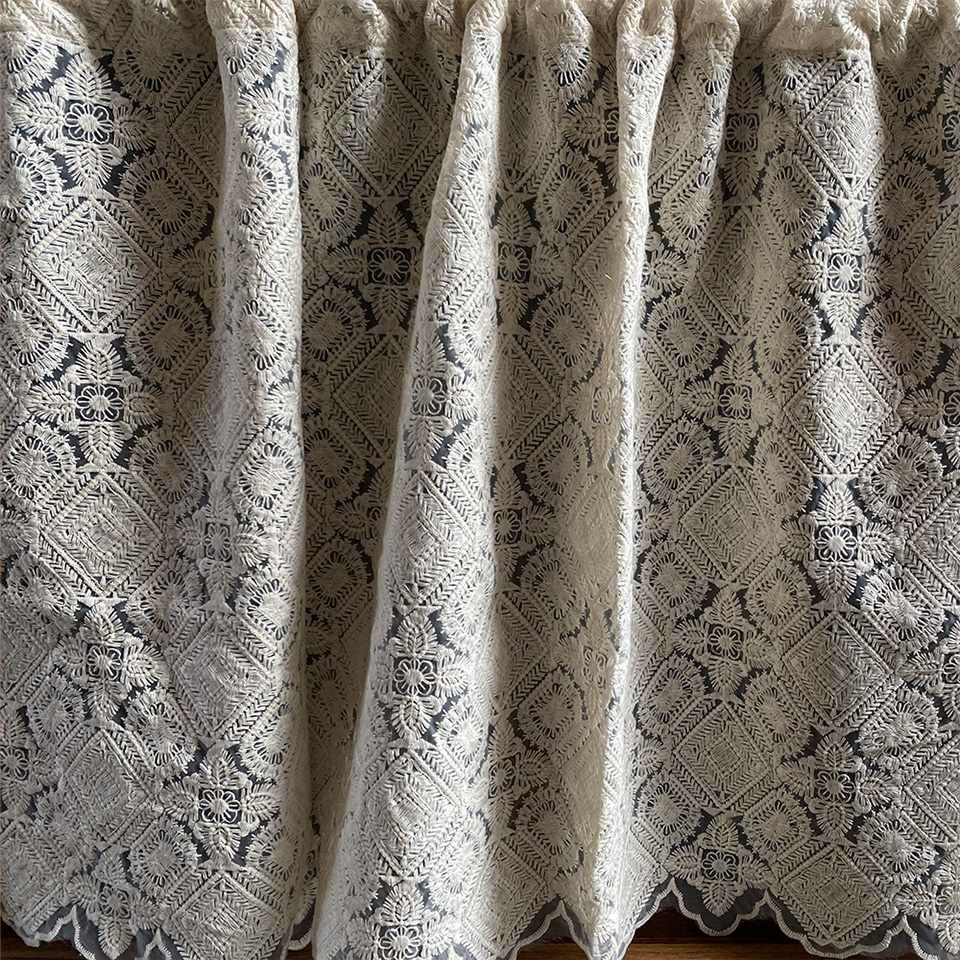 カフェカーテン カーテン 窓用 小窓 目隠し レース 画像4