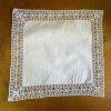 ハンカチ ホワイト 白 フォーマル ポケット用 携帯用 レース 画像4