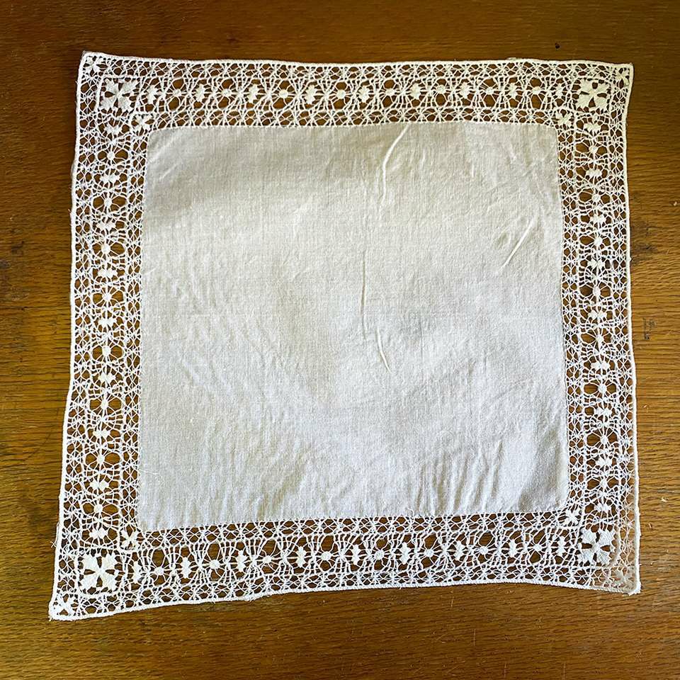 ハンカチ ホワイト 白 フォーマル ポケット用 携帯用 レース 画像4