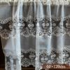カフェカーテン カーテン 小窓用 ファブリック レース 刺繍 インテリア雑貨 画像1サムネイル