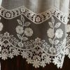 カフェカーテン カーテン 小窓用 ファブリック レース 刺繍 インテリア雑貨 画像3