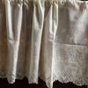 カフェカーテン カーテン 小窓用 ファブリック レース 刺繍 インテリア雑貨 画像4