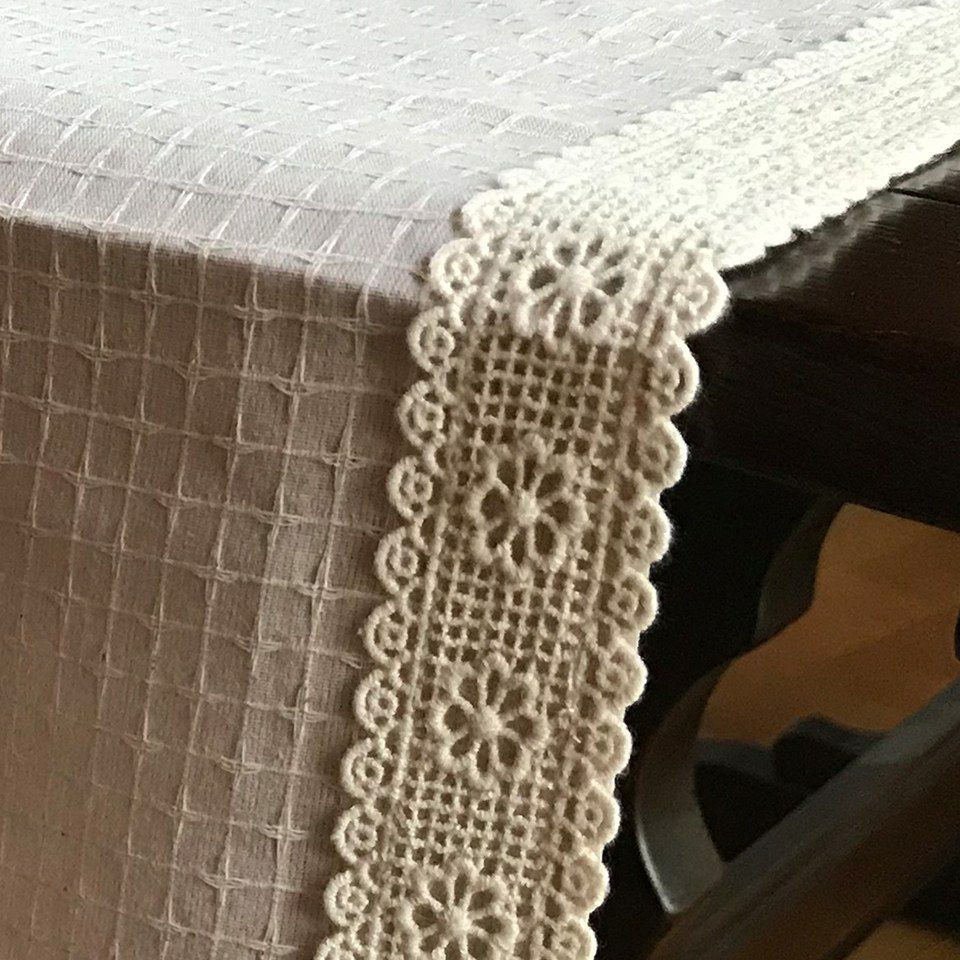 テーブルセンター 敷物 ピンク ファブリック レース 刺繍 インテリア雑貨 画像2