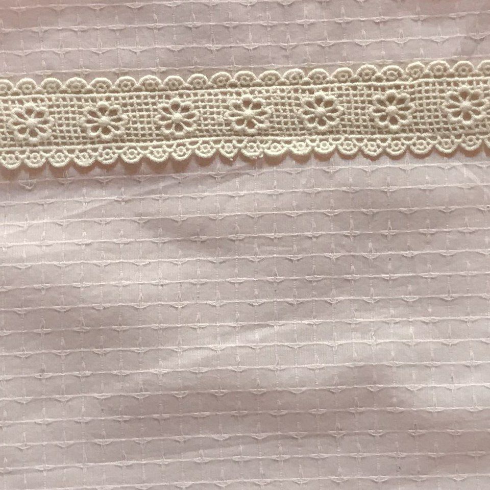 バッグ トートバッグ サブバッグ ピンク ファブリック レース 刺繍 ファッション雑貨 画像3