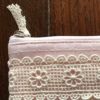 ミニティッシュケース＆ポーチ ピンク ファブリック レース 刺繍 インテリア雑貨 画像2