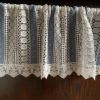 カフェカーテン カーテン 小窓用 ファブリック レース 刺繍 インテリア雑貨 画像4