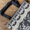 トートバッグ サブバッグ ファブリック レース 刺繍 ファッション雑貨 画像2