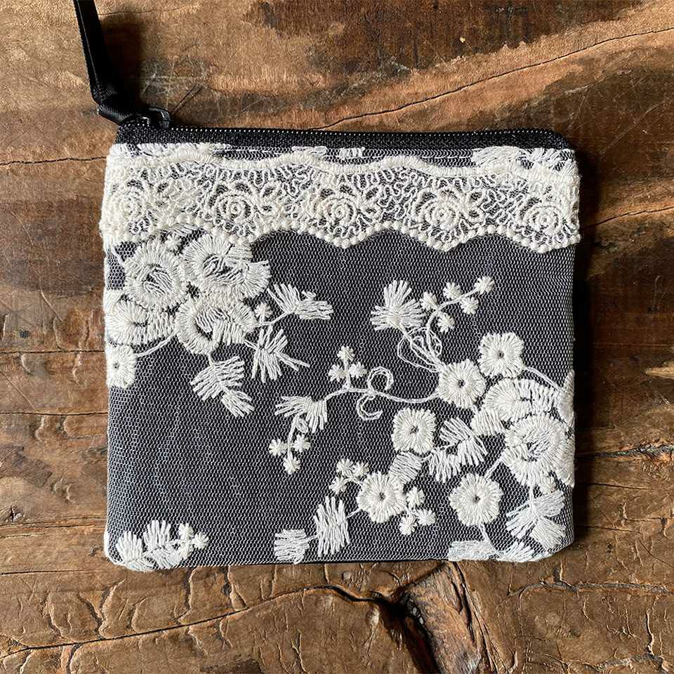 ミニティッシュケース＆ポーチ レース 刺繍 ファッション雑貨 画像4