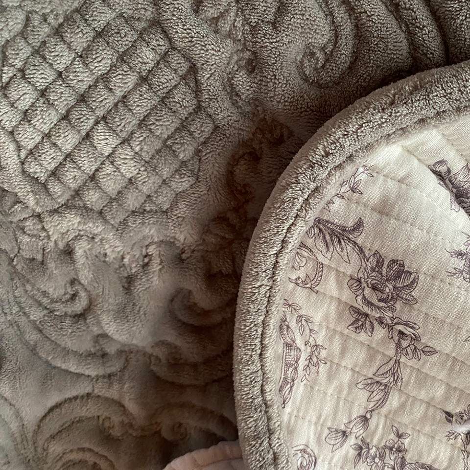 マルチカバー シルバーグレー 布製 リバーシブル インテリア雑貨 画像2